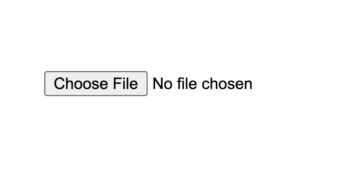file upload input